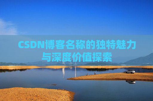 CSDN博客名称的独特魅力与深度价值探索